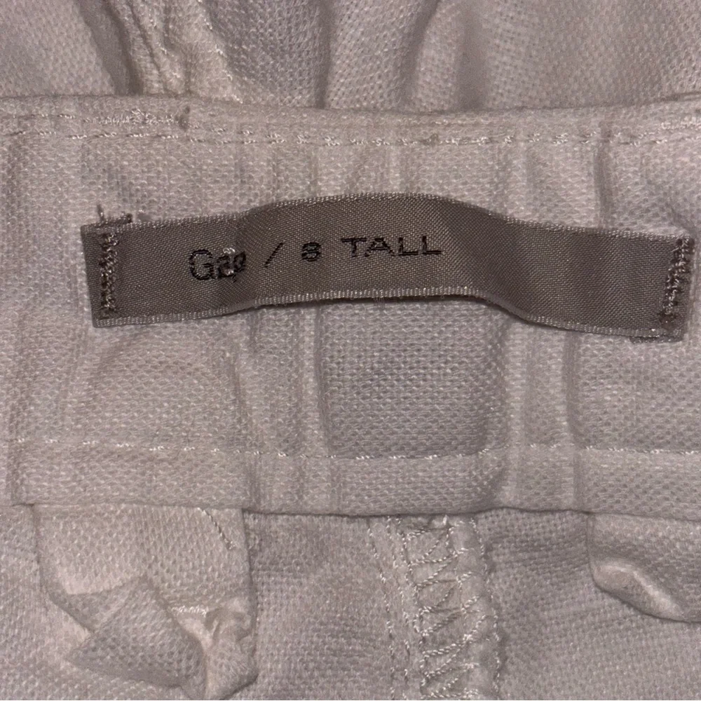 GAP Women's White Linen Cotton Blend Shorts Size 6 Tall